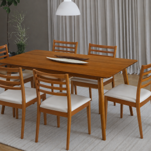Mesa de Jantar c/ 06 Cadeiras